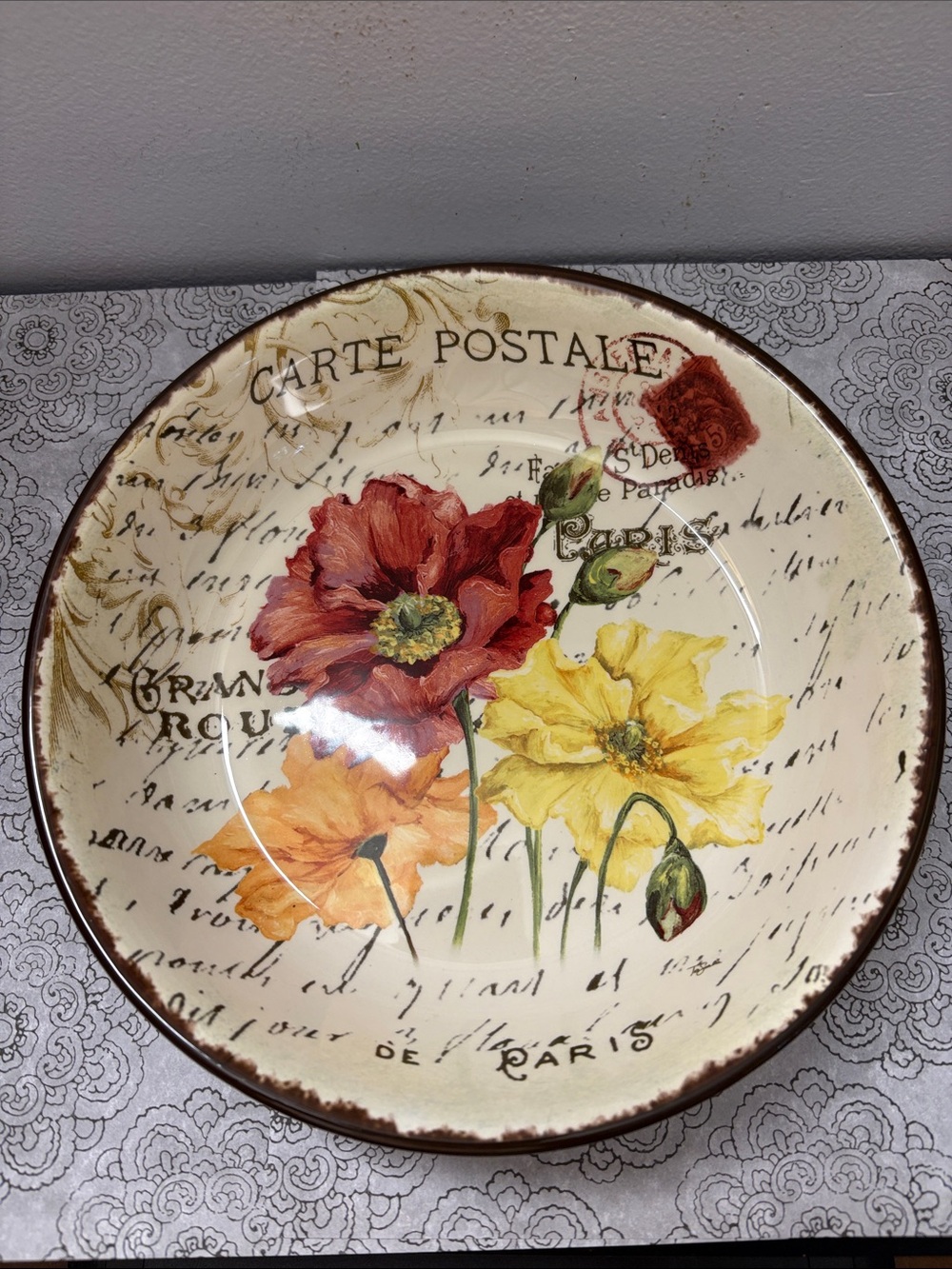 Pier 1 LeFleur Poppies Pasta Bowl